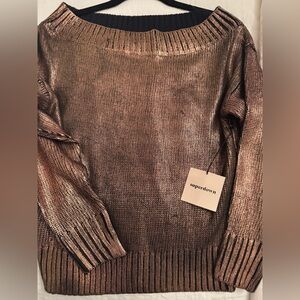 Super down off shoulder sweater